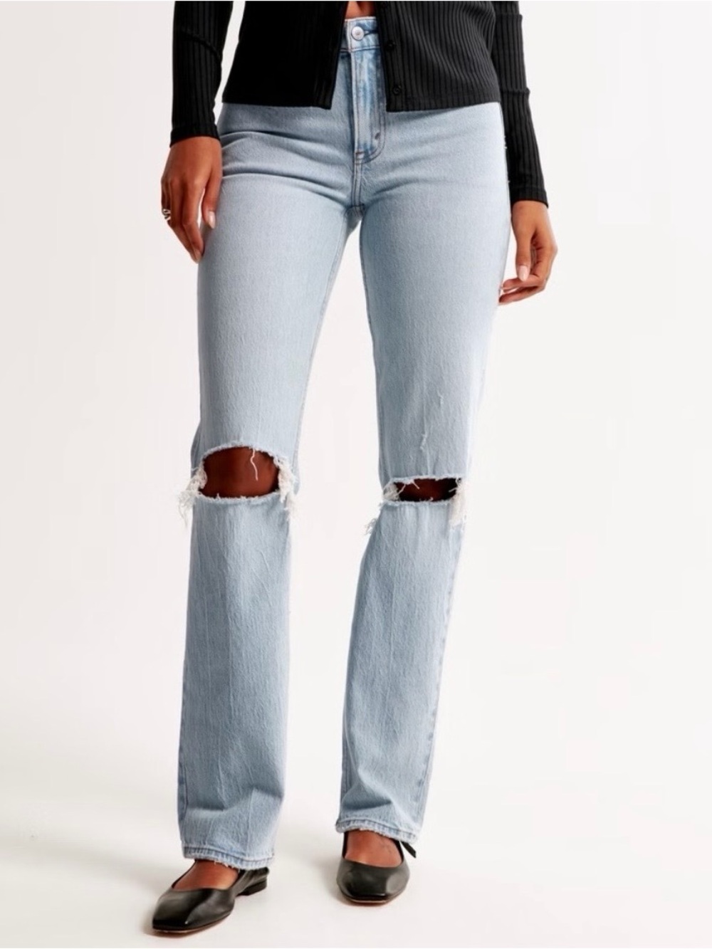 NWT Abercrombie 90s Straight jeans size 28 short